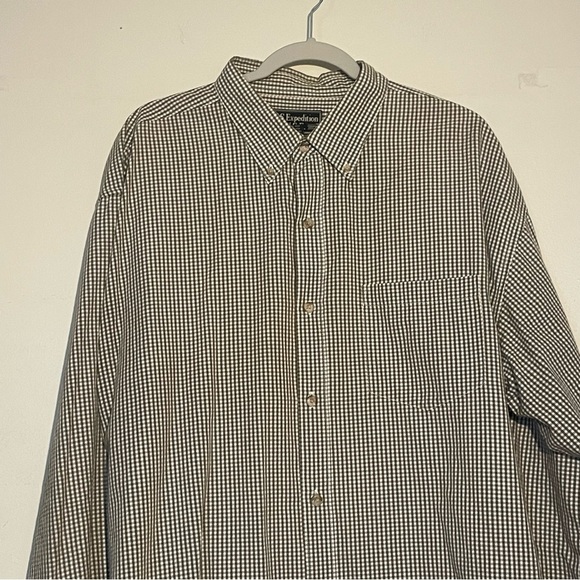 U.S. Expedition men’s button down shirt tan/white stripe size Xl - Picture 4 of 6